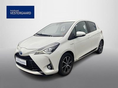 Hvid Brugt 2019 Toyota Yaris Hybrid H3 Hatchback | 134.900 kr. (God pris)