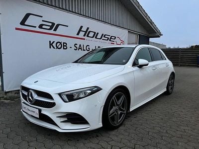 Hvidmetal Brugt 2018 Mercedes A180 AMG line Hatchback | 199.900 kr. (Fair pris)