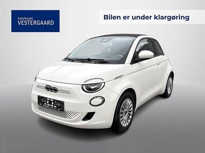 Hvid Brugt 2023 Fiat 500e Icon Cabriolet | 164.700 kr. (Lidt for dyr)