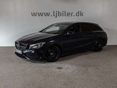 Mørkblåmetal Brugt 2018 Mercedes CLA220 Shooting Brake AMG line Stationcar | 219.800 kr.