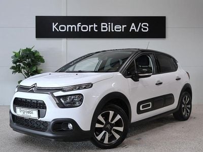 Hvid Brugt 2023 Citroën C3 PureTech Hatchback | 89.900 kr. (God pris)