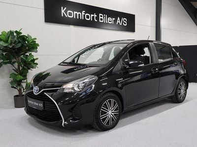 Brugt Toyota Yaris Hybrid H2 100 HK (73 kW) 2016 Sortmetal Hatchback