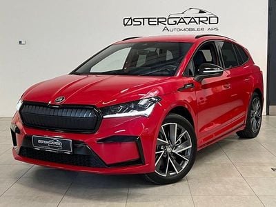 Rødmetal Brugt 2025 Skoda Enyaq iV SportLine SUV | 377.700 kr. (Fair pris)