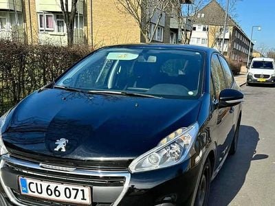 Brugt Peugeot 208 99 HK (72 kW) 2017 Sort Hatchback