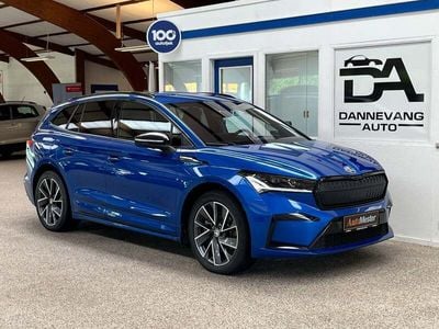Blåmetal Brugt 2022 Skoda Enyaq iV SportLine SUV | 319.800 kr. (God pris)