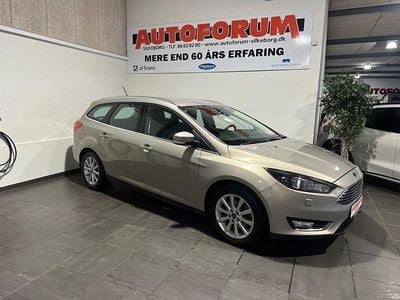 Beigemetal Brugt 2017 Ford Focus Titanium Stationcar | 96.900 kr. (Lidt for dyr)
