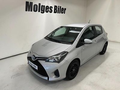 Brugt Toyota Yaris Hybrid H1 100 HK (73 kW) 2016 Sølvmetal Hatchback