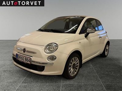 Hvid Brugt 2014 Fiat 500C Collezione Cabriolet | 39.700 kr.