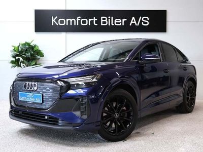 Mørkblåmetal Brugt 2022 Audi Q4 Sportback e-tron Advanced SUV | 309.900 kr. (Dyr)