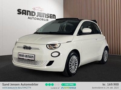 Hvid Brugt 2023 Fiat 500e Icon Cabriolet | 169.900 kr. (Fair pris)