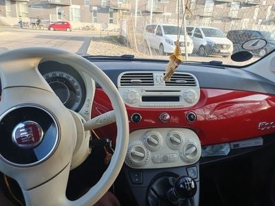 Rød Brugt 2008 Fiat 500 Lounge Hatchback | 25.500 kr. (God pris)