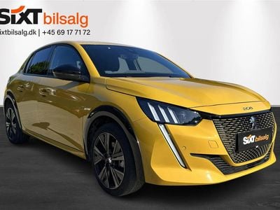 Gul Brugt 2023 Peugeot e-208 GTi Hatchback | 159.900 kr. (God pris)
