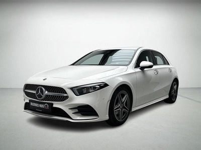 Hvid Brugt 2018 Mercedes A200 AMG line Hatchback | 239.980 kr. (Fair pris)