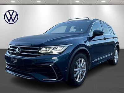 Mørkblåmetal Brugt 2021 VW Tiguan R-line SUV | 359.900 kr. (Lidt for dyr)