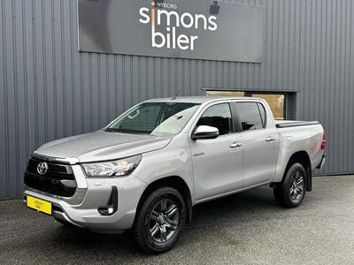 Sølvmetal Brugt 2021 Toyota HiLux T3 Afhentning | 259.900 kr.