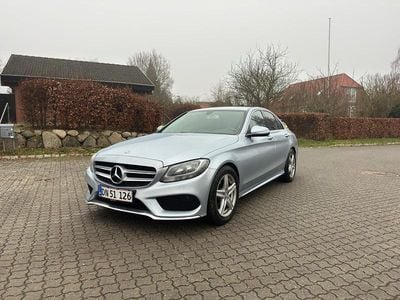 Gråmetal Brugt 2015 Mercedes C200 AMG line Sedan | 164.900 kr. (Super pris)