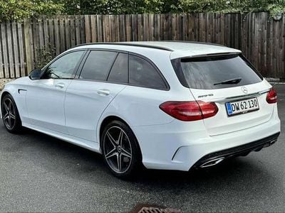 Brugt Mercedes C200 AMG line 184 HK (135 kW) 2018 Hvid Stationcar