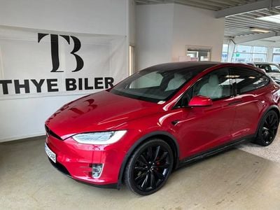 Rødmetal Brugt 2020 Tesla Model X Performance SUV | 419.900 kr. (Super pris)