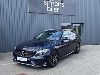 Blåmetal Brugt 2018 Mercedes C200 AMG line Stationcar | 249.900 kr. (Fair pris)
