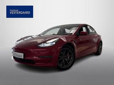 Rød Brugt 2021 Tesla Model 3 Long Range AWD Sedan | 204.900 kr. (God pris)