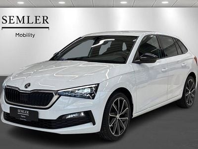 Hvidmetal Brugt 2019 Skoda Scala Ambition Hatchback | 129.900 kr. (Lidt for dyr)
