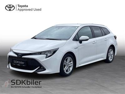 Pure white Brugt 2021 Toyota Corolla H3 Stationcar | 119.900 kr.