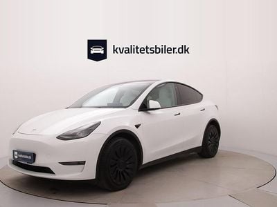 Pearl white multicoat Brugt 2021 Tesla Model Y Long Range AWD SUV | 259.900 kr. (Fair pris)