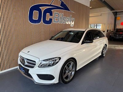 Hvid Brugt 2017 Mercedes C220 AMG line Sedan | 209.800 kr. (Fair pris)