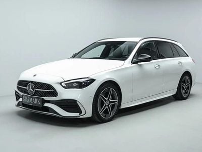 Hvid Brugt 2022 Mercedes C220 AMG line Stationcar | 549.900 kr.