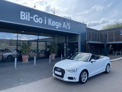 Hvid Brugt 2017 Audi A3 Cabriolet Sport Cabriolet | 209.900 kr. (Super pris)