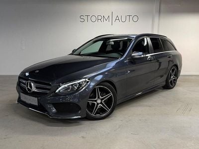 Brugt Mercedes C200 AMG line 136 HK (100 kW) 2015 Gråmetal Stationcar