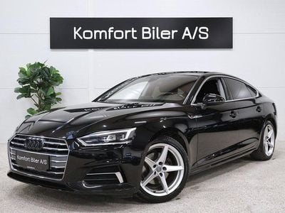 Brugt Audi A5 Sportback S-Line 190 HK (139 kW) 2017 Sortmetal Hatchback