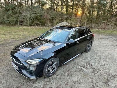 Brugt Mercedes C220 AMG line 200 HK (147 kW) 2021 Sort Stationcar