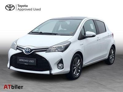 Brugt Toyota Yaris Hybrid H3 100 HK (73 kW) 2014 Hvid Hatchback