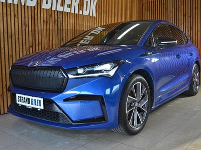 Blåmetal Brugt 2022 Skoda Enyaq iV SportLine SUV | 279.800 kr. (Lidt for dyr)