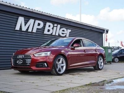 Mørkrødmetal Brugt 2019 Audi A5 Sportback Sport Hatchback | 234.900 kr. (Lidt for dyr)