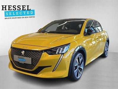Brugt Peugeot e-208 GT 100 kW (136 HK) 2022 Gul Hatchback