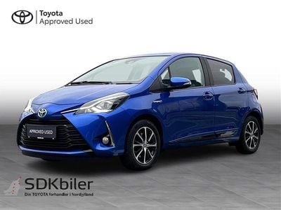 Brugt Toyota Yaris Hybrid H3 100 HK (73 kW) 2019 Blå Hatchback