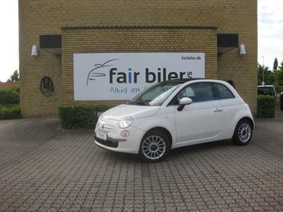Hvid Brugt 2010 Fiat 500C Lounge Cabriolet | 48.900 kr. (God pris)