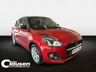 Burning red / super black Brugt 2021 Suzuki Swift Action Hatchback | 159.900 kr. (Fair pris)