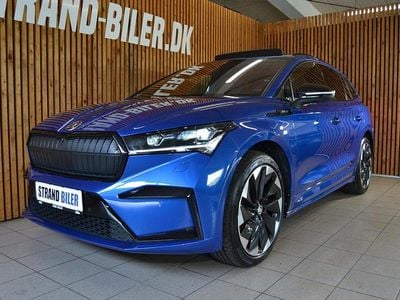 Blåmetal Brugt 2022 Skoda Enyaq iV SportLine SUV | 299.800 kr. (Dyr)