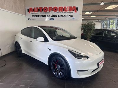 Hvidmetal Brugt 2022 Tesla Model Y Performance SUV | 289.900 kr. (Fair pris)