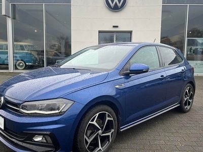 Brugt VW Polo R-line 150 HK (110 kW) 2020 Reef blå metallic & flint gråtitansort/titansort/