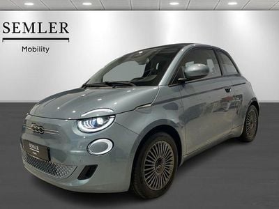 Lysblåmetal Brugt 2021 Fiat 500e Icon Cabriolet | 119.900 kr. (God pris)