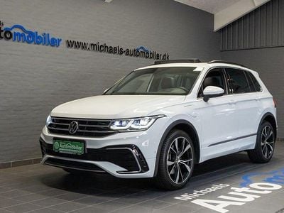Hvid Brugt 2021 VW Tiguan R-line SUV | 449.900 kr.