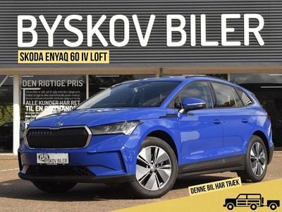 Blå Brugt 2022 Skoda Enyaq iV Loft SUV | 218.995 kr. (Fair pris)