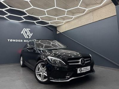 Brugt Mercedes C220 AMG line 170 HK (125 kW) 2015 Gråmetal Stationcar