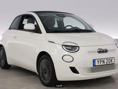 Hvid Brugt 2021 Fiat 500e Icon Cabriolet | 134.900 kr. (Fair pris)