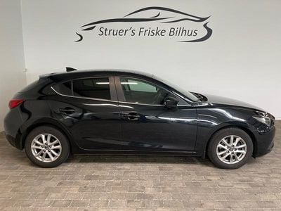 Jet black Brugt 2016 Mazda 3 Vision Hatchback | 134.900 kr. (God pris)