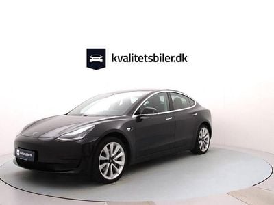 Solid black Brugt 2019 Tesla Model 3 Standard Range Plus Sedan | 139.900 kr. (Fair pris)